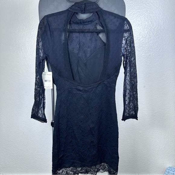 Free People Elegant Black Lace Dress Size S - Picture 6 of 6